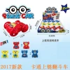 Cartoon spring stunt car, new plastic toy car chain double-sided car, children's educational street toy wholesale details Picture